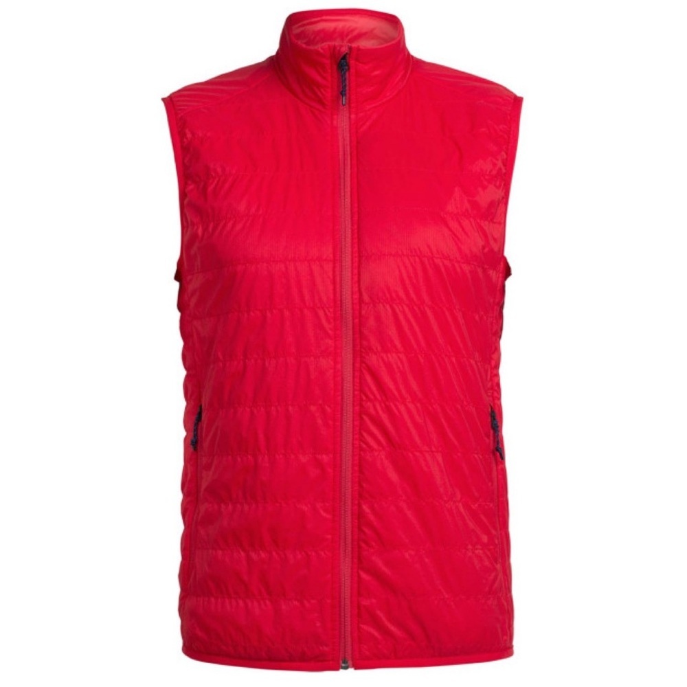 Men's Red Quilted Lightweight Vest Jacket